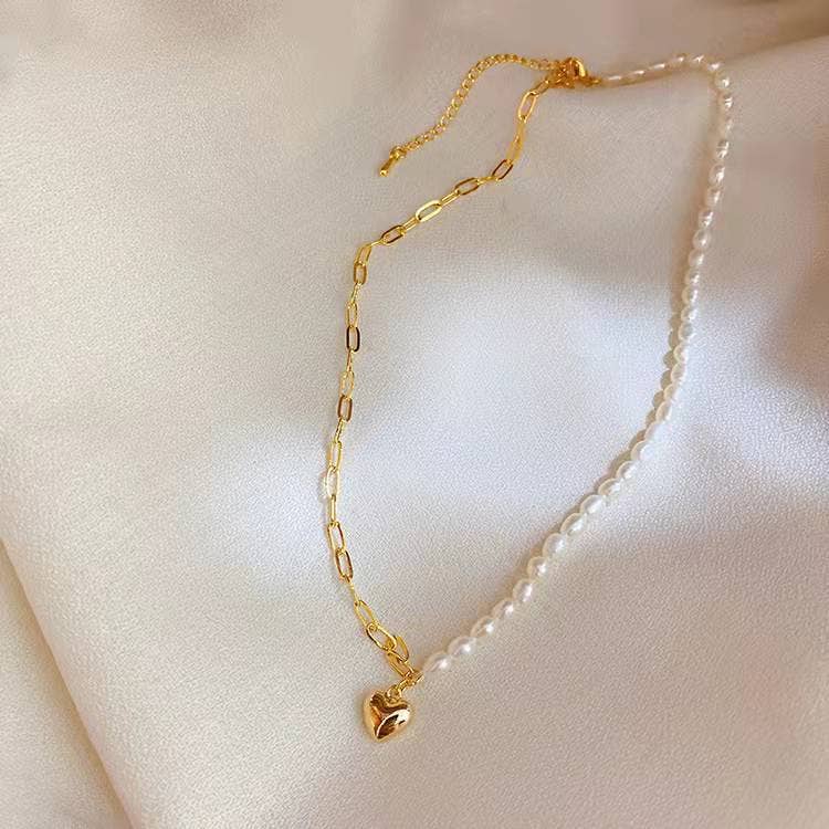 Baroque irregular retro freshwater pearl necklace