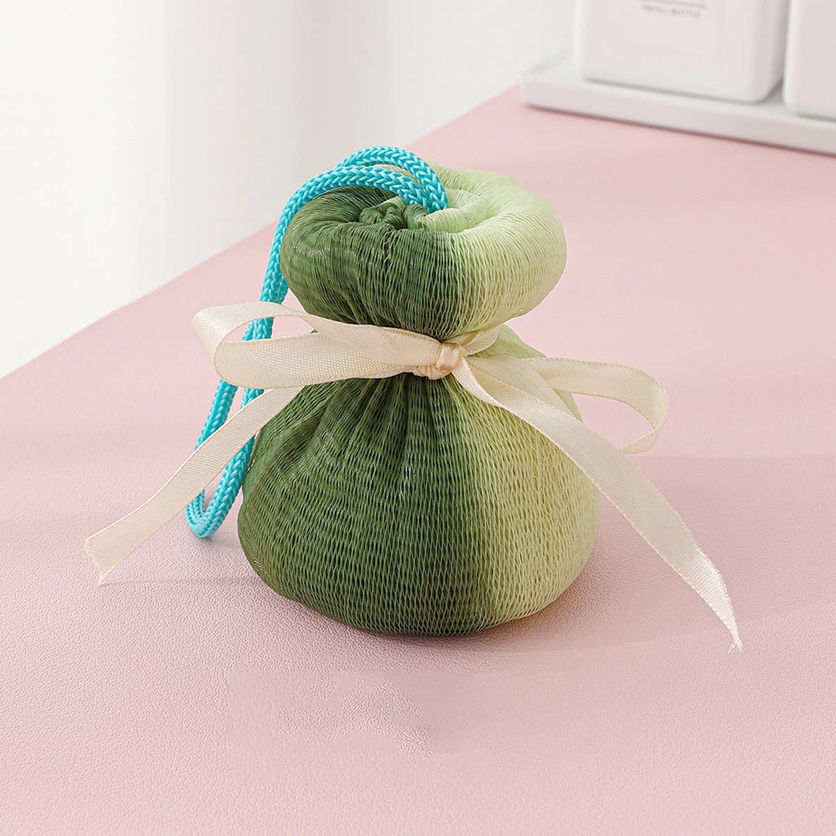 BATH POUF THICKENED TWO-COLOR BATH BALL_CWMM3368