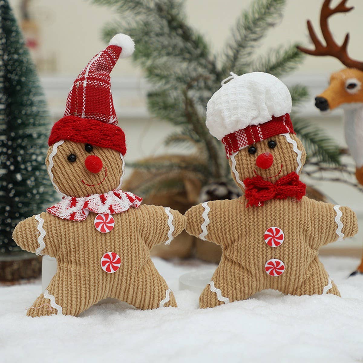 CWMM9403_NEW CHRISTMAS GINGERBREAD MAN DOLL PENDANT