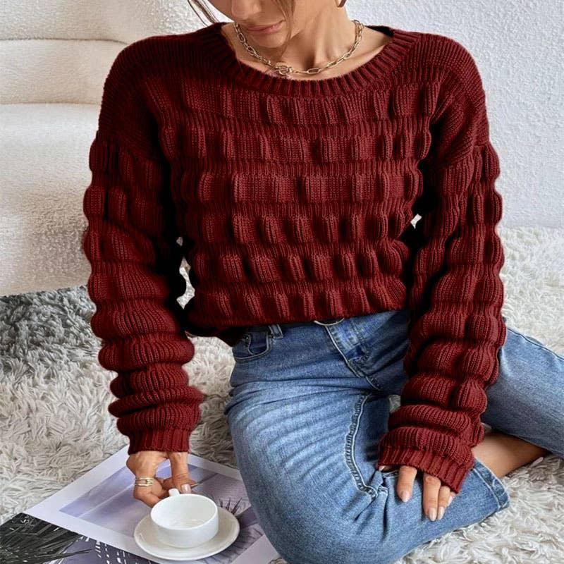 KNITWEAR STEREOGRAM SWEATER FOR WOMEN