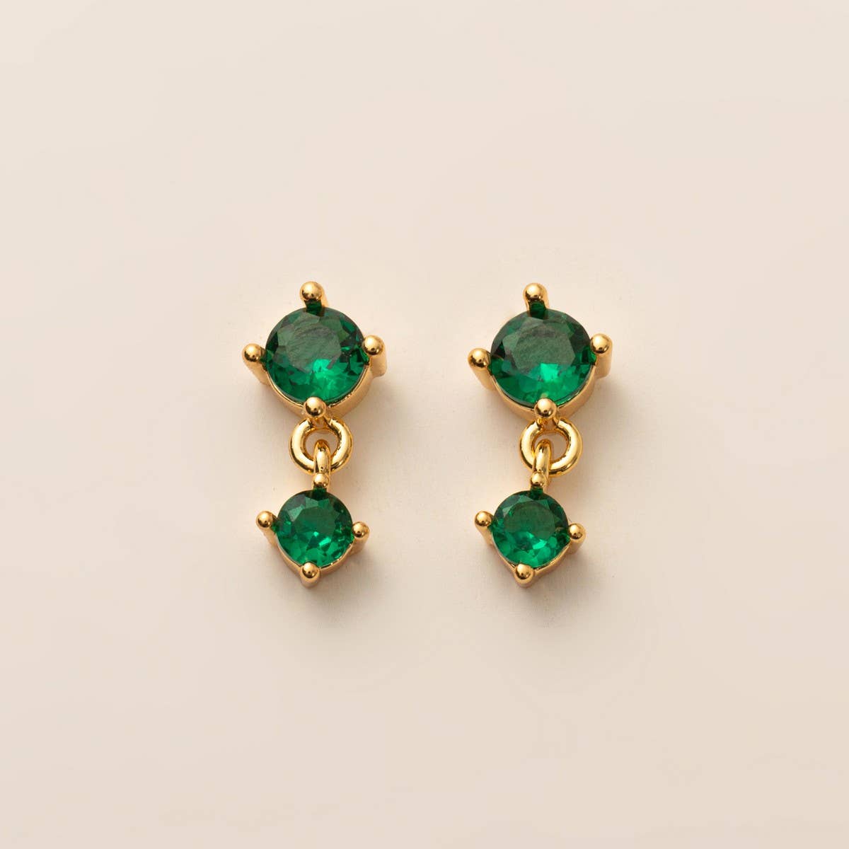 Birthstone Stud Earrings Zodiac Colorfast Material_CWAJE5104
