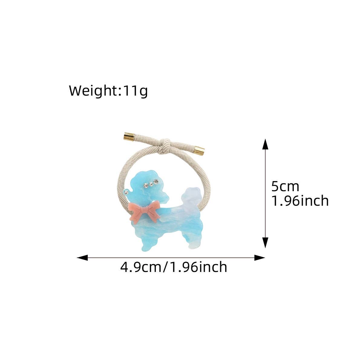 NEW PUPPY HIGH ELASTIC PONYTAIL HAIR TIE_CWAHA1094