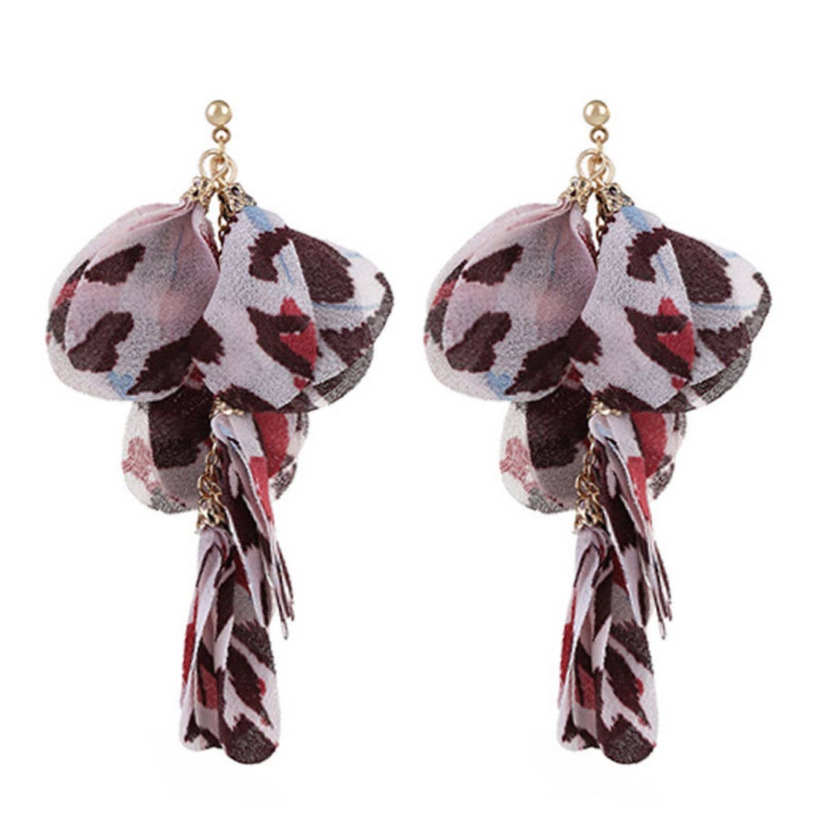 Handmade Leopard Tassel Earrings ? Bold Long Drops