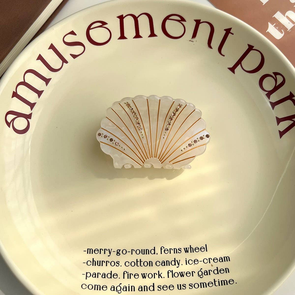 Shell Acetate Hair Claw - Ocean Chic Clip