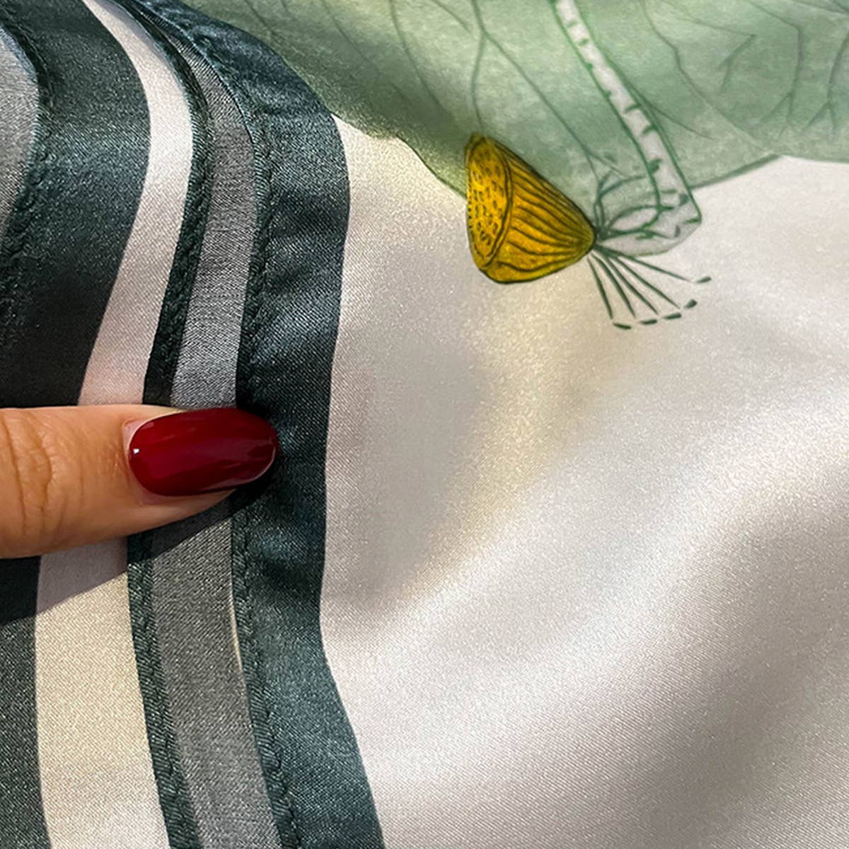 Silk Camellia Scarf - Versatile Sun Protection