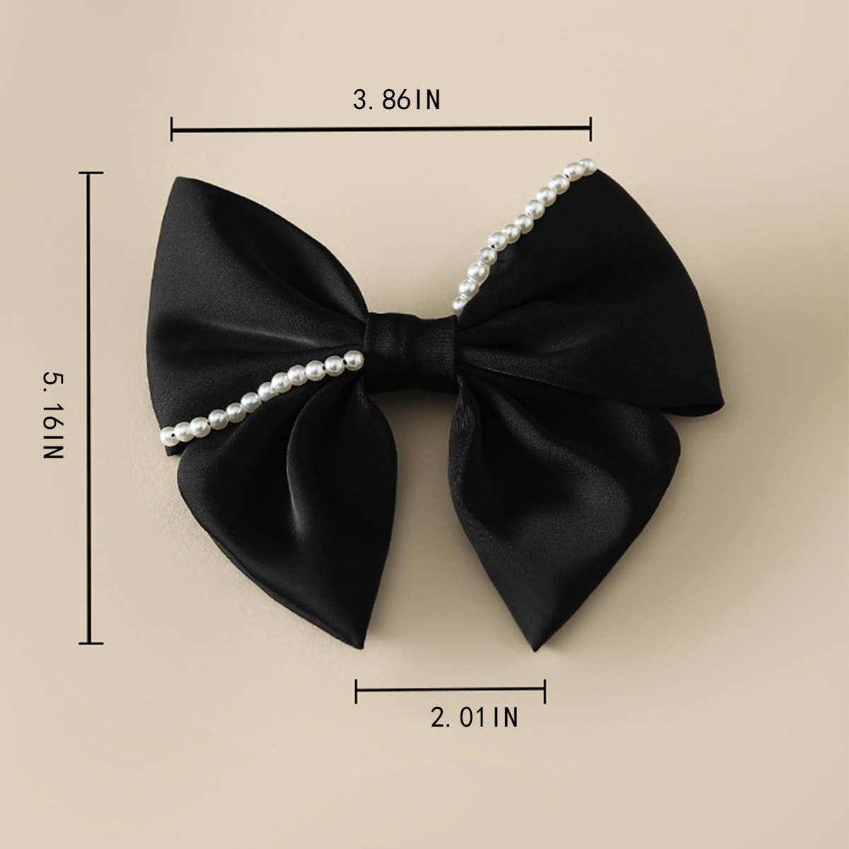 2024 NEW BOW BLACK PEARL HAIRPIN_CWAHA1811