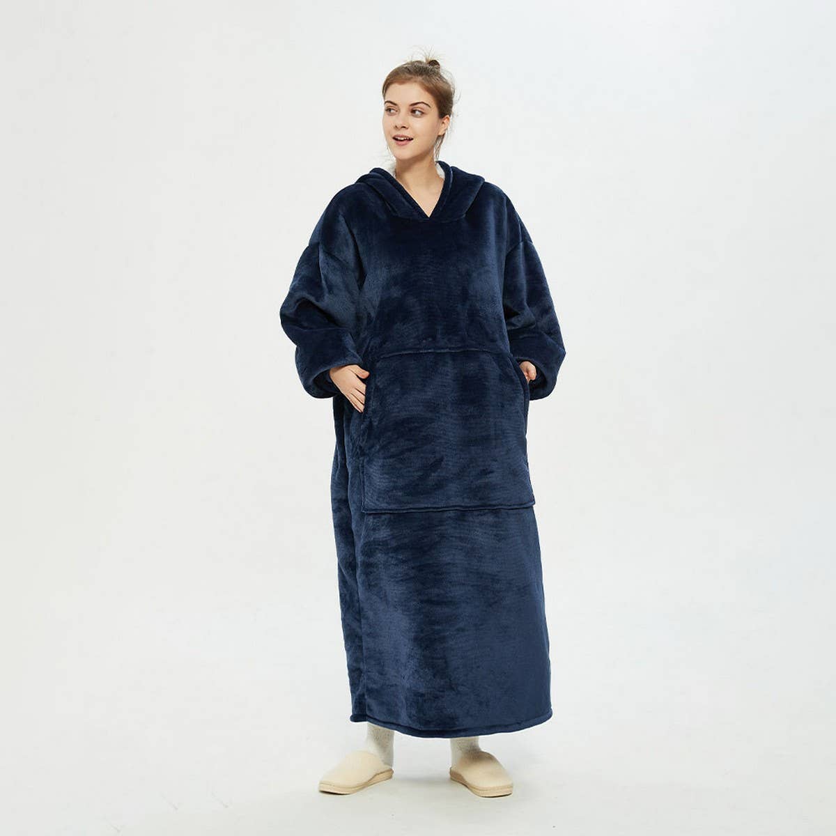 Plus Size Long Pullover Hoodie Blanket for Winter_CWAHA6527