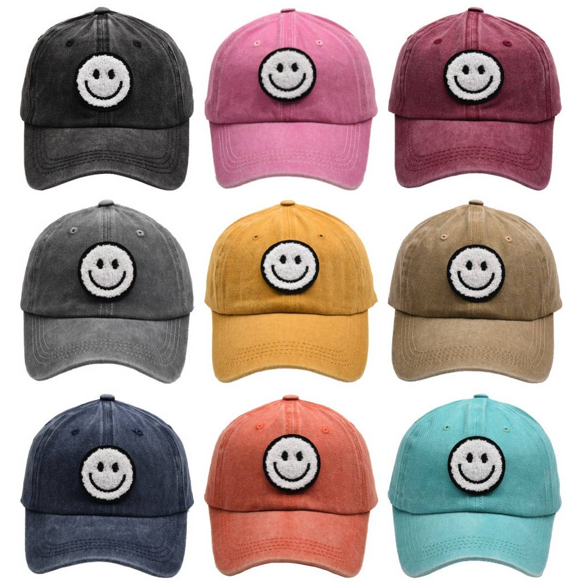 Smiley Face Parent-child Baseball Cap-Sun HatCWAH1241