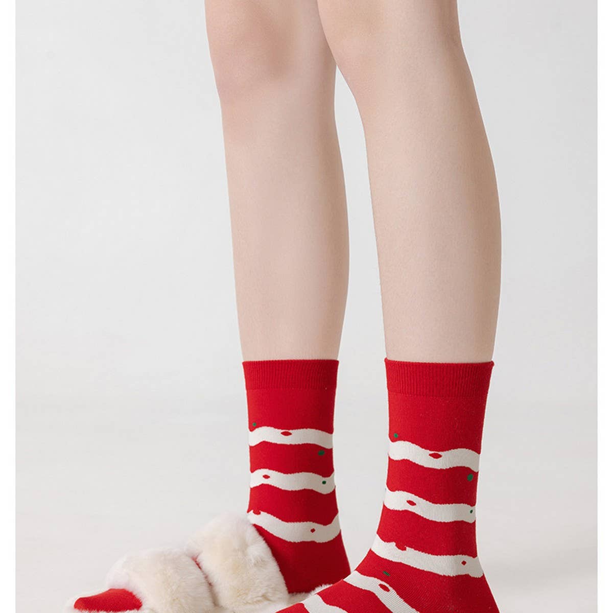 CWMS1889_CUTE CARTOON COUPLE CHRISTMAS SOCKS