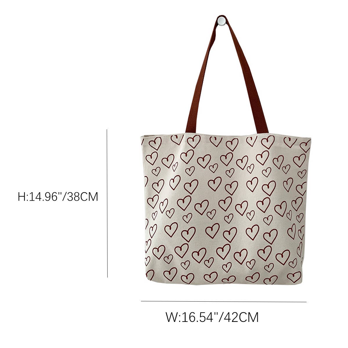 SIMPLE LOVE LAZY STYLE STUDENT CANVAS BAG_CWAB2152