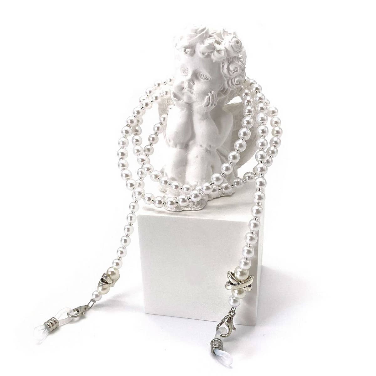 X PEARL BEADED GLASSES LANYARD_CWMM1156