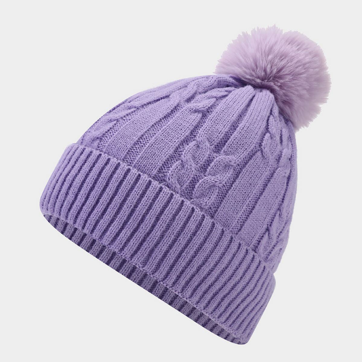 2024 NEW STYLE POM POM KNITTED HAT_CWAH1611