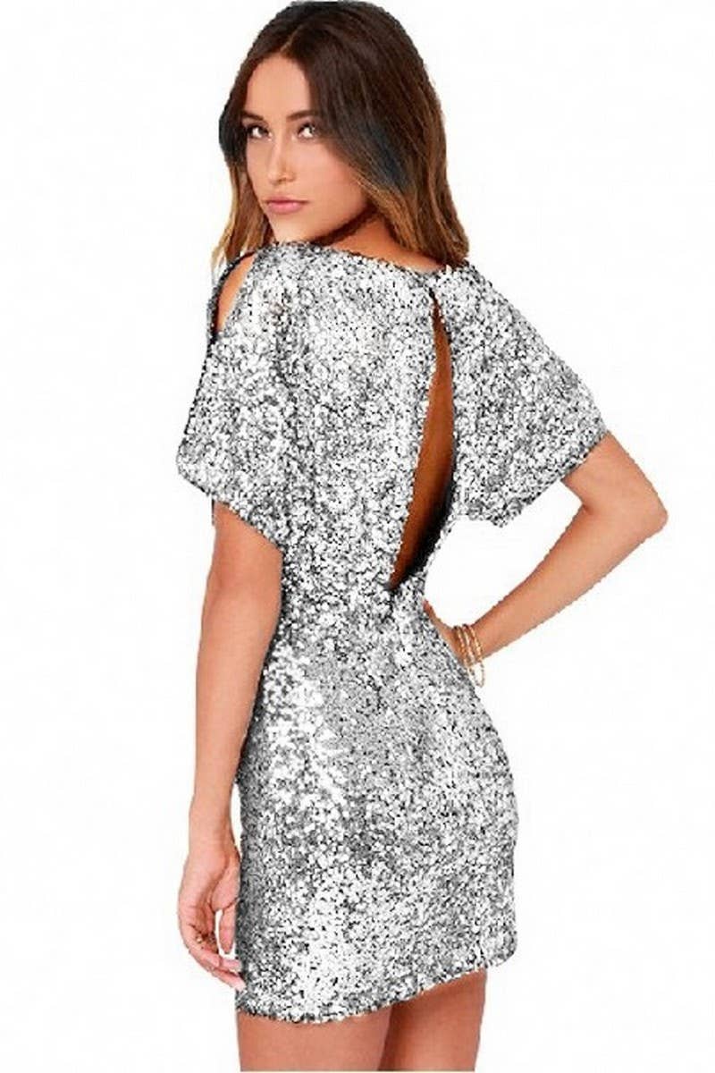 CWDSD6837_SEQUINED SEXY NIGHTCLUB SLIT BACKLESS DRESS