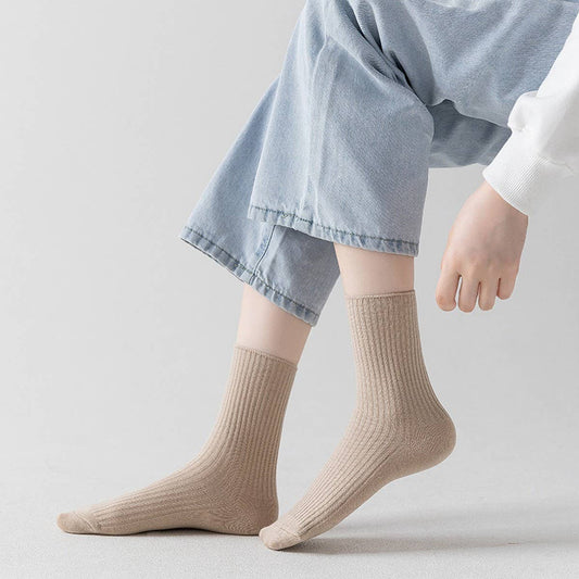 CASUAL SPORTS ALL-MATCH SOLID COLOR SOCKS_CWMS1125