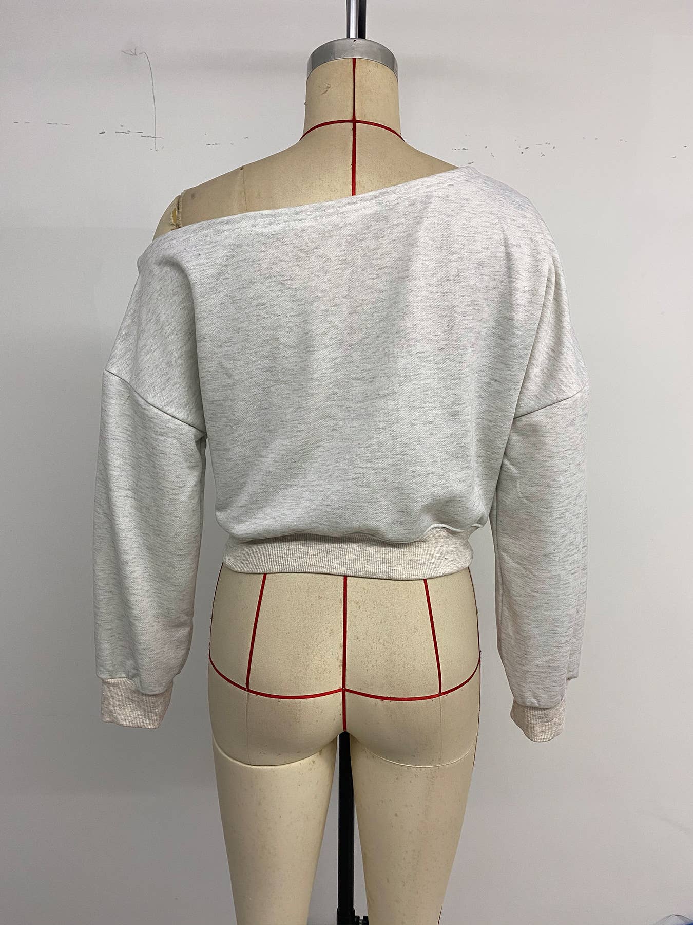 Letter print trend cropped collar hoodie