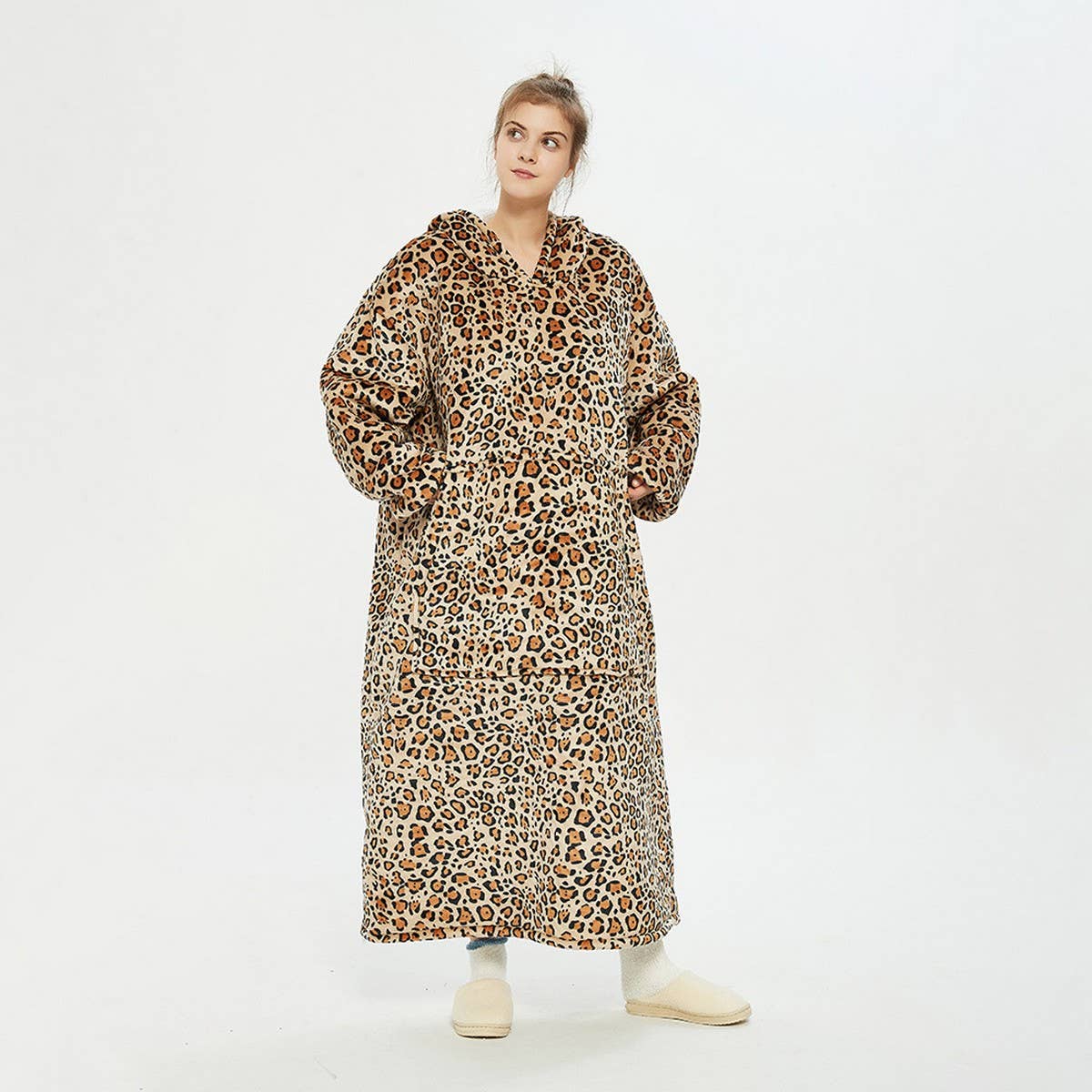 Plus Size Long Pullover Hoodie Blanket for Winter_CWAHA6527