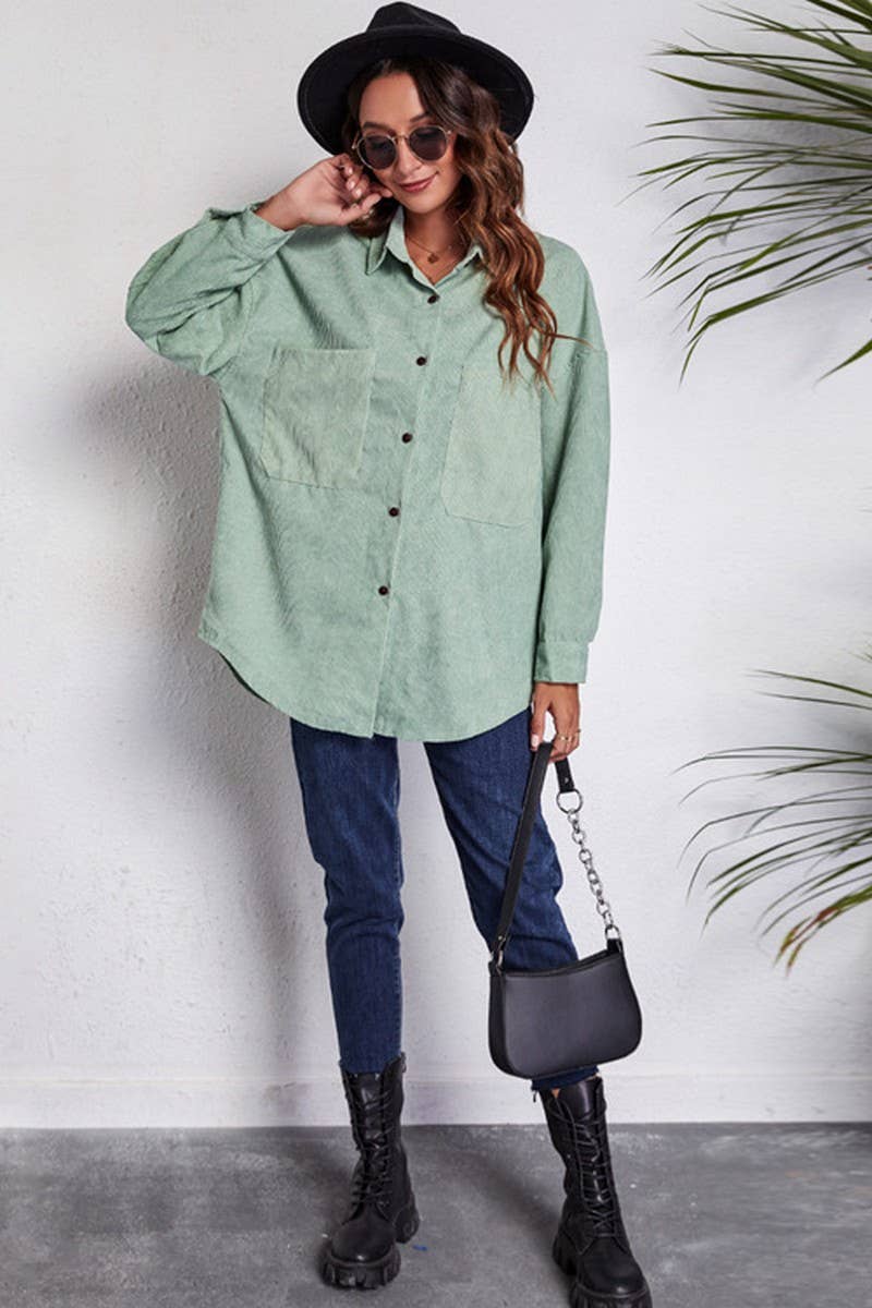 CWOCO1170_LOOSE CORDUROY DROPPED SHOULDER SHIRT JACKET