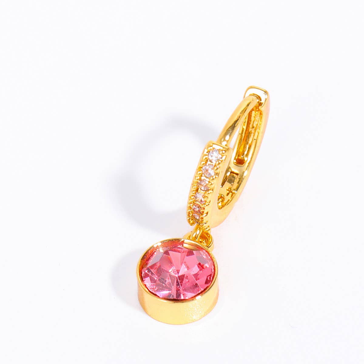 December Birthstone Diamond Zircon Stud Earrings