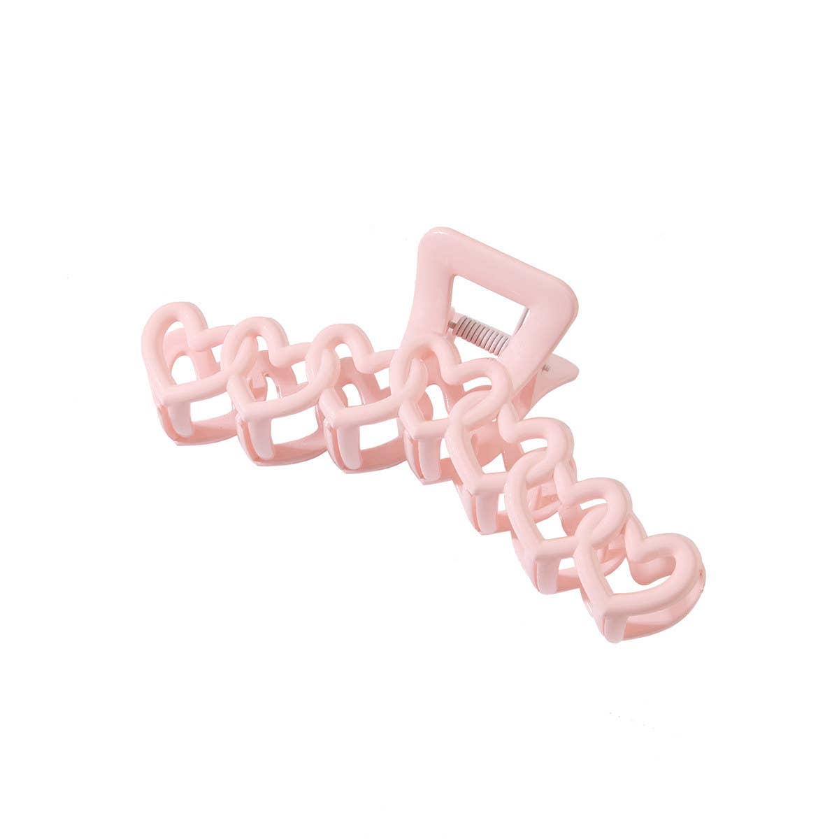 Colorful hollow heart-shaped hairpin simple clip_CWAHA0470