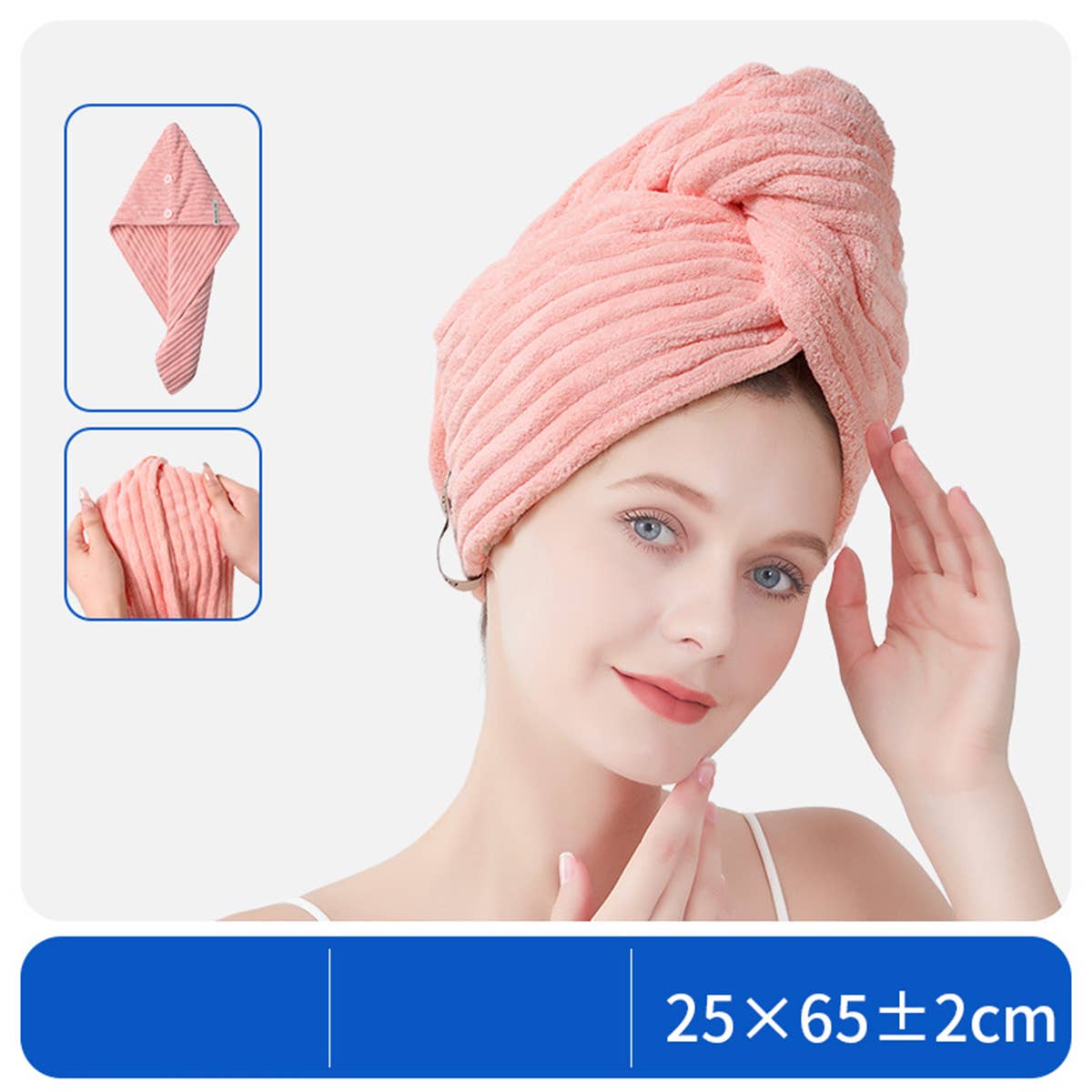 CWMM8346_THICKENED HOUSEHOLD SUPER ABSORBENT DRY HAIR TOWEL