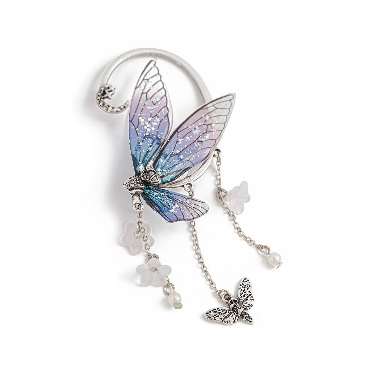 ELF EAR BUTTERFLY OUTLINE NON-PIERCING EARRINGS
