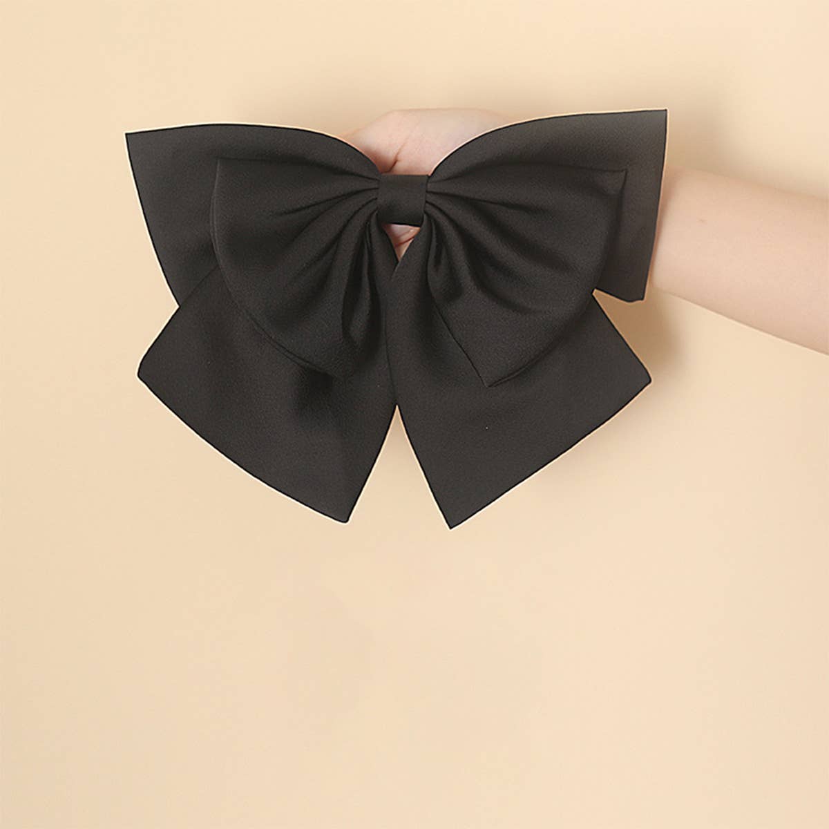 ELEGANT TEXTURE BIG BOW HAIRPIN