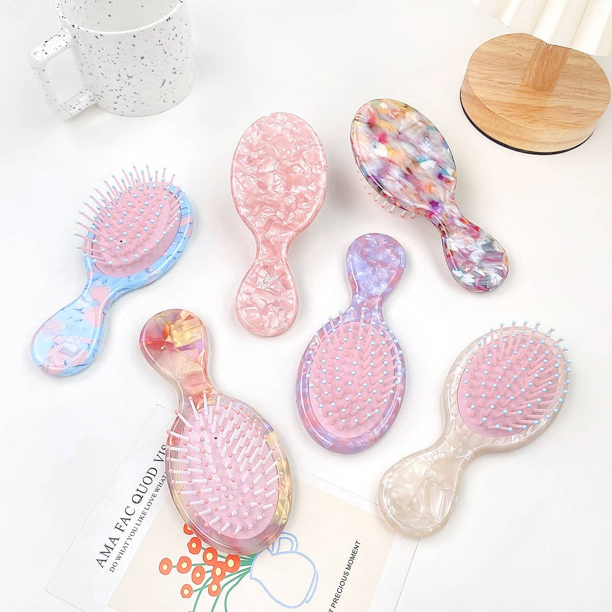 Acetic acid board children's air cushion comb