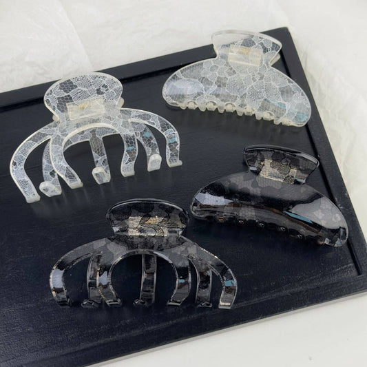 DELICATE AND GENTLE LACE PATTERN HAIRPIN