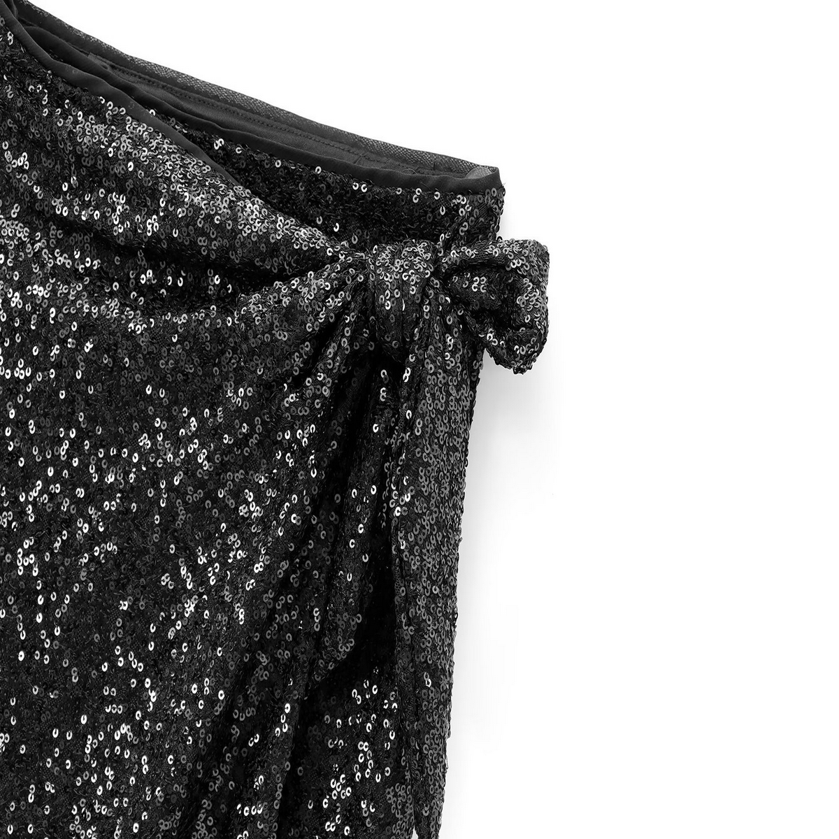 Sequin Wrap Skirt, French Chic Style for Women