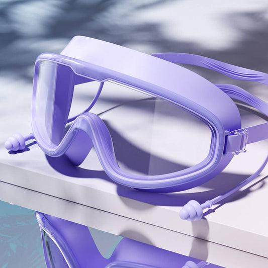 HD Anti-Fog Swim Goggles ? Large Frame for Adults