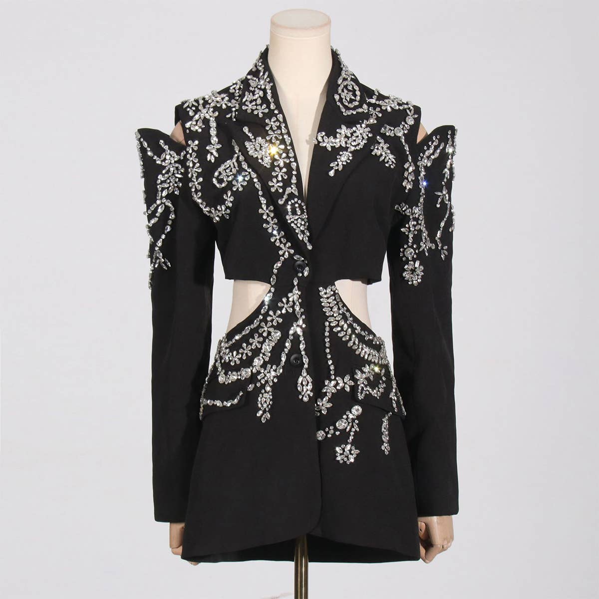 Luxury Beaded Spring Blazer Jacket for Women