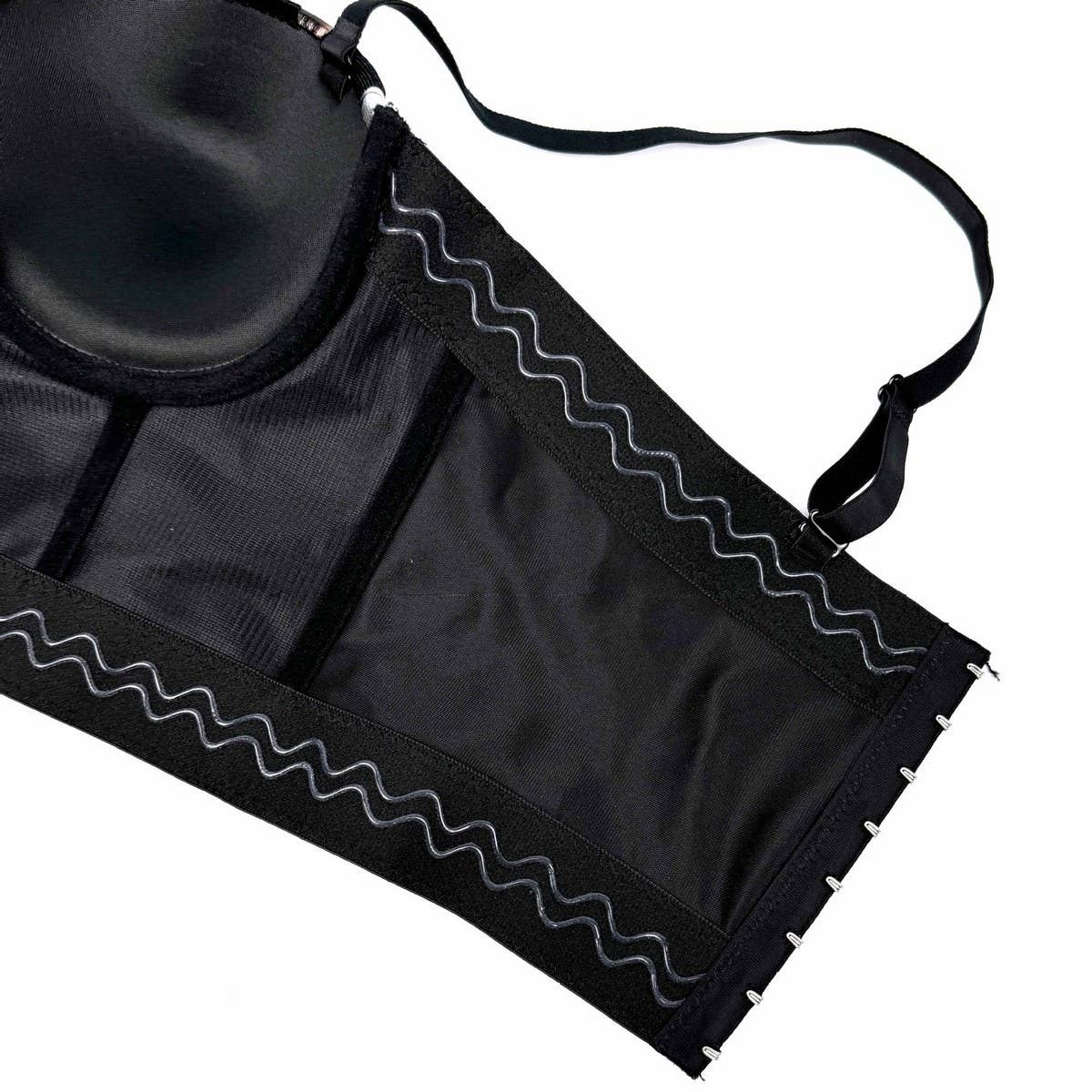 LUXURY VELVET FLOWER PRINTED HERRINGBONE BRA