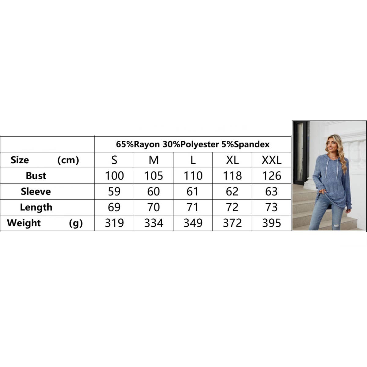 Hooded drawstring casual long-sleeved hoodie