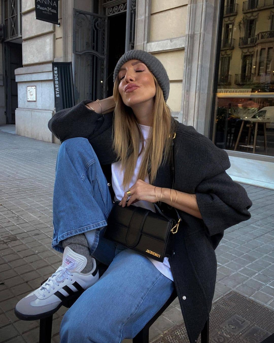 SOLID COLOR STAND COLLAR SINGLE BREASTED COAT