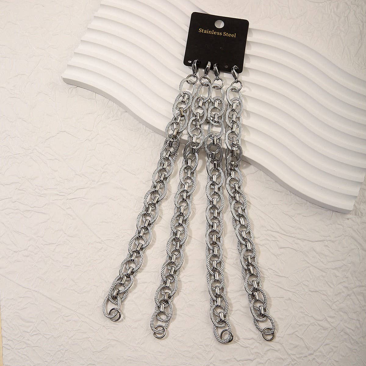 Hip Hop Stainless Steel Twist Rope Chain Bracelet