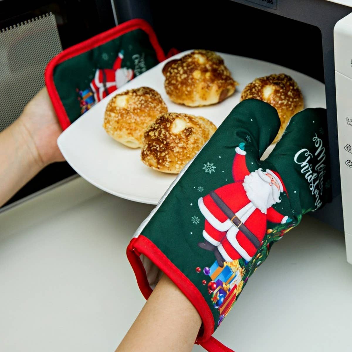 CHRISTMAS SERIES BAKING ANTI-SCALDING GLOVES