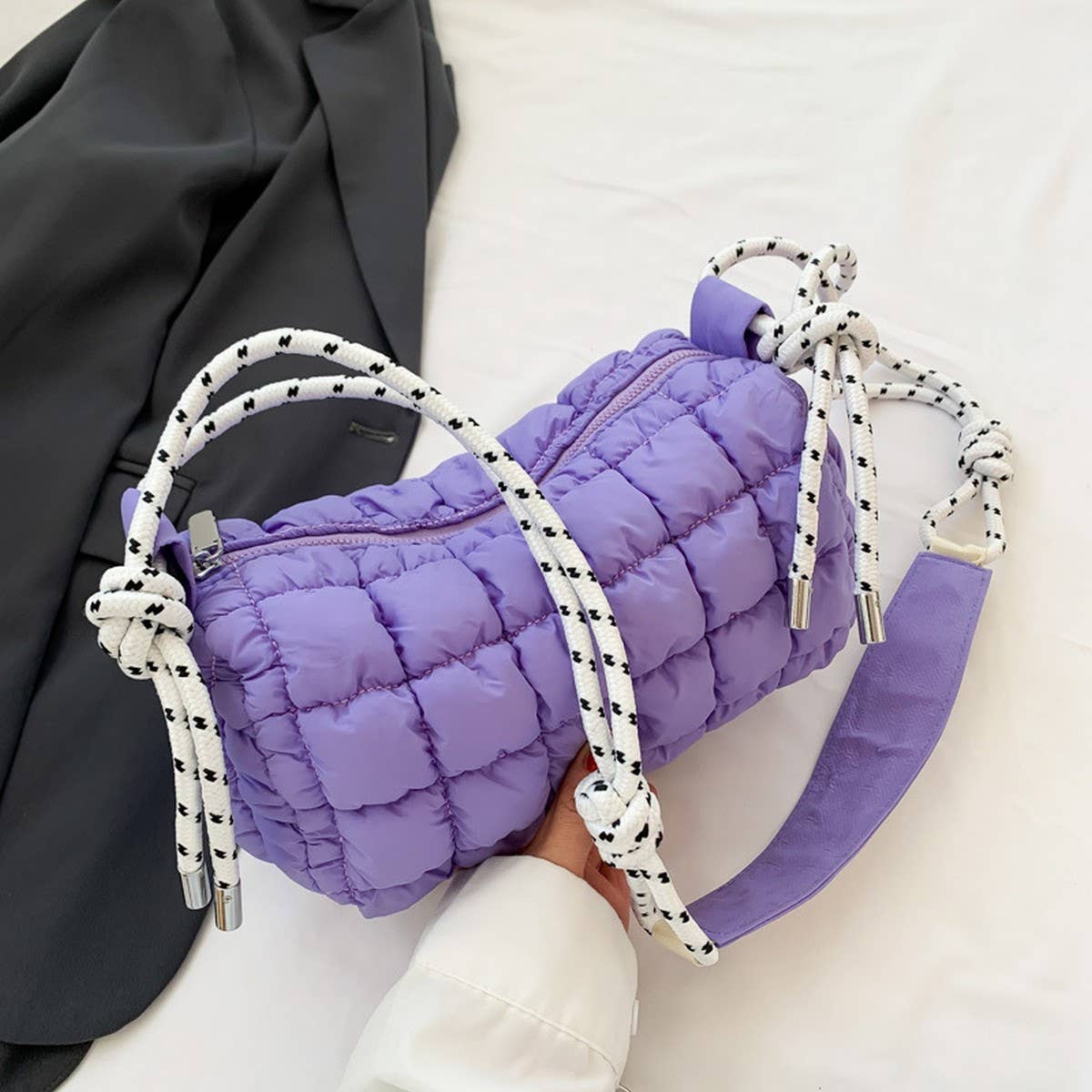 Quilted Cloud Bag Puffy Shoulder Crossbody Tote_cy6086-016