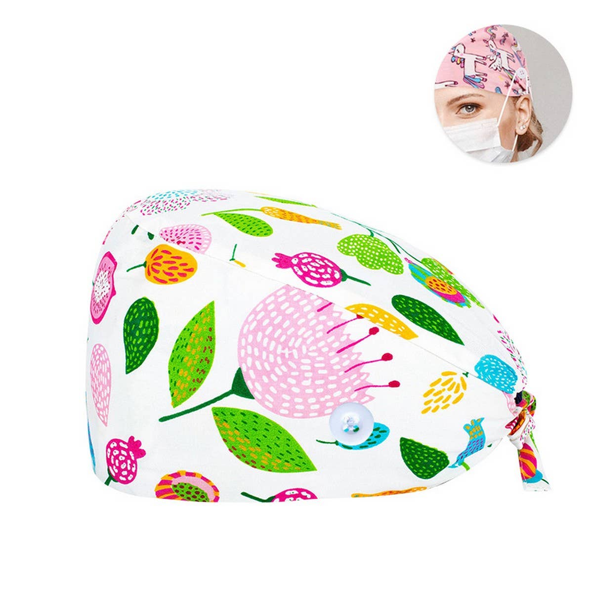 NURSE CAP SURGICAL CAP PURE COTTON DOCTOR CAP_CWAH3374