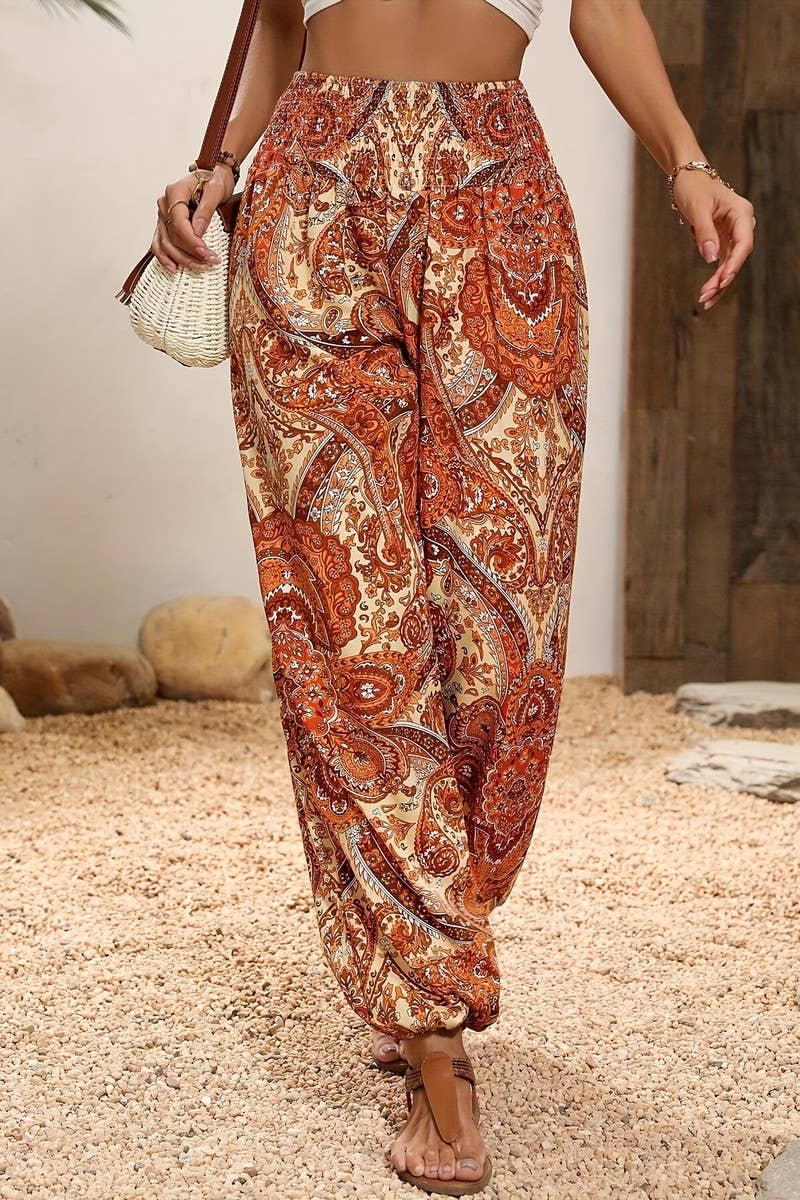 CWBLP1816_SUMMER COMFORTABLE CASUAL HIGH WAIST TROUSERS