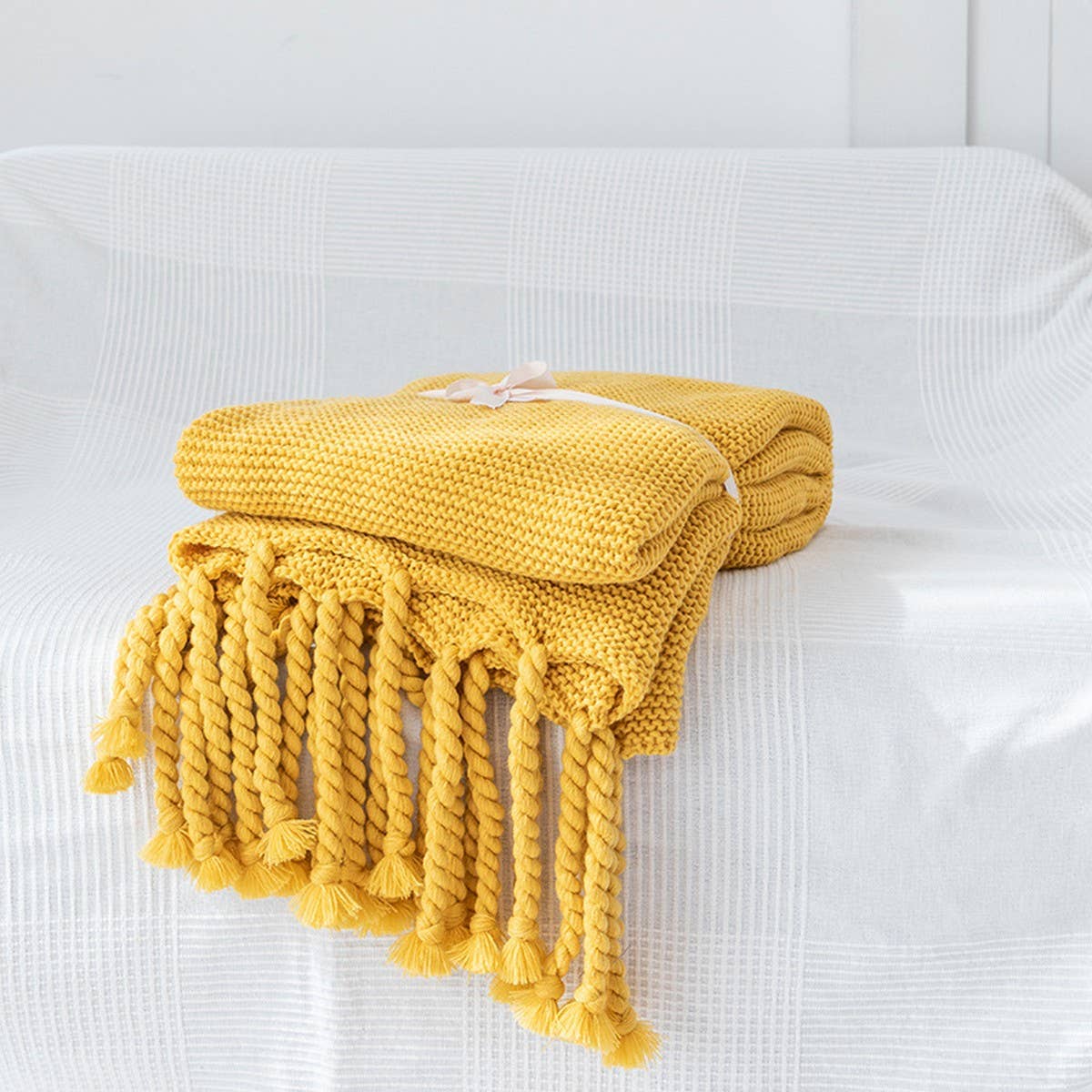 NEW SOFA COMFORTABLE KNITTED THROW BLANKET
