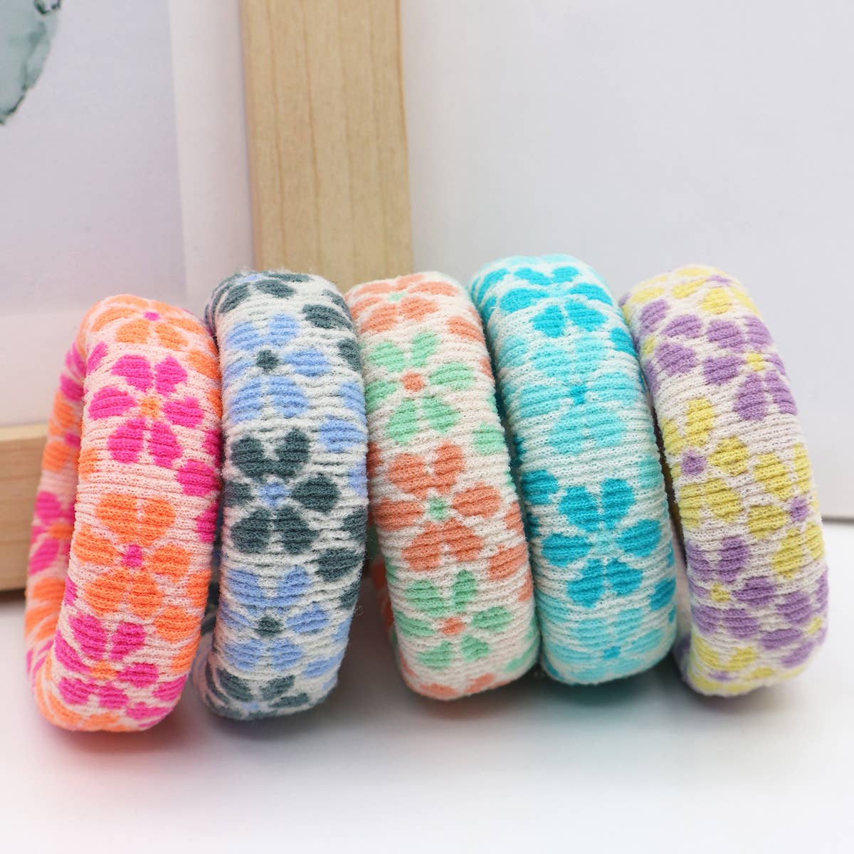 FASHION  WIDENED HAIR TIES(5PCS/BOX)_CWAHA0504