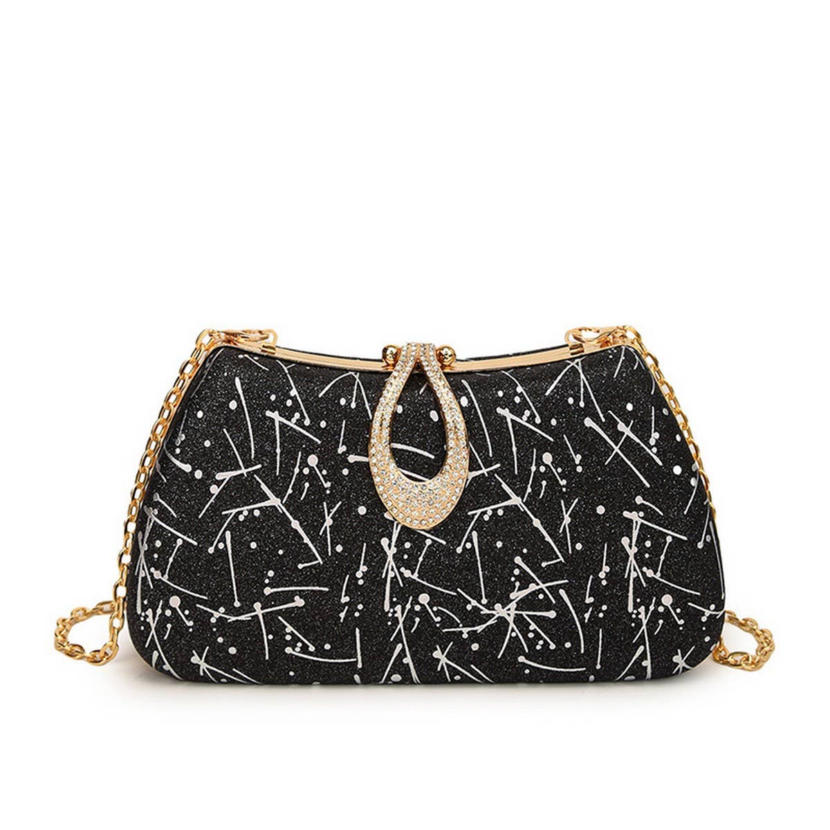 SHOULDER EVENING BAG CHAIN  SQUARE BAG CLUTCH BAG_CWAB3253