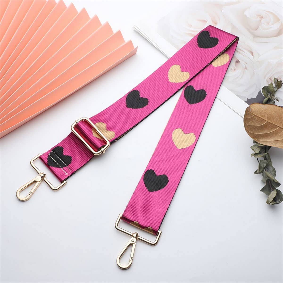 WOMEN SIMPLE HEART-SHAPED ADJUSTABLE BAG STRAP