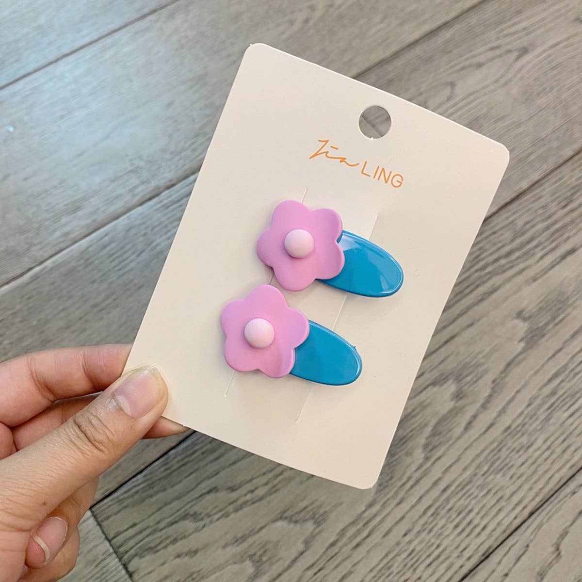 2024 NEW CHILDREN'S FLOWER OVAL HAIRPIN_CWAHA1819