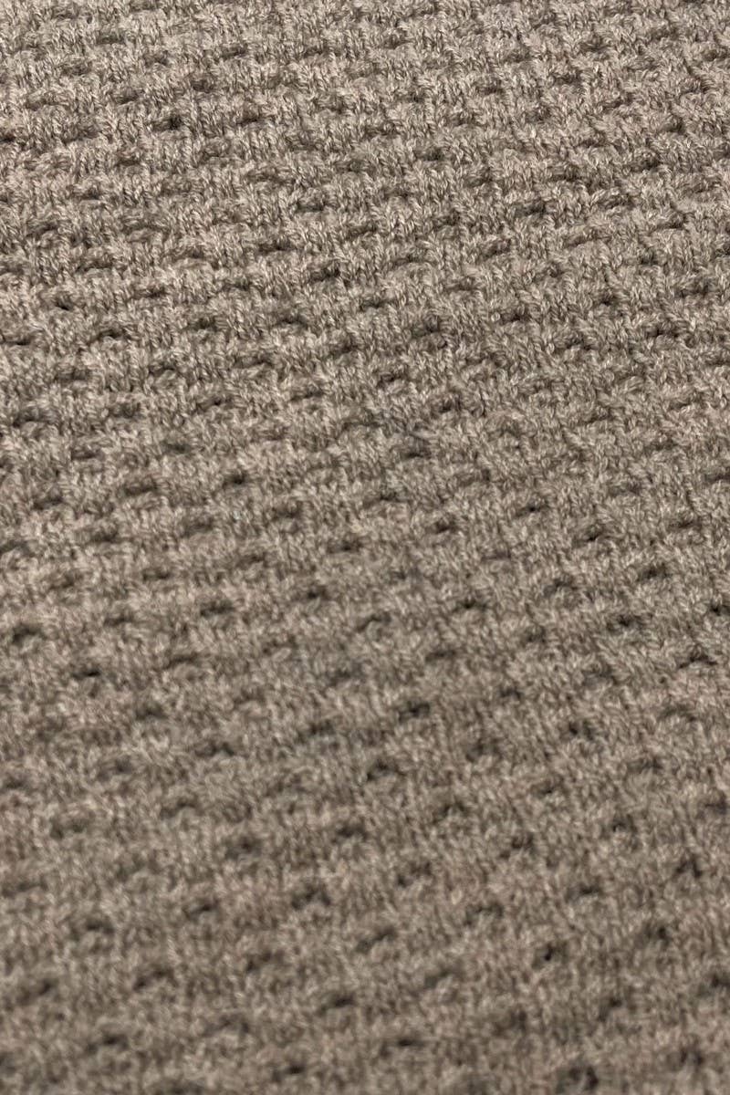 CWDSD10881_CASUAL LOOSE LANTERN SLEEVE KNIT DRESS