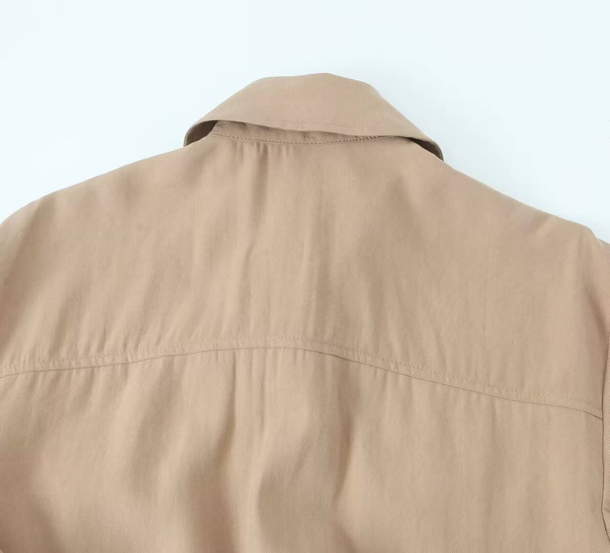 STYLISH CASUAL SHIRT DRESS WITH BELT