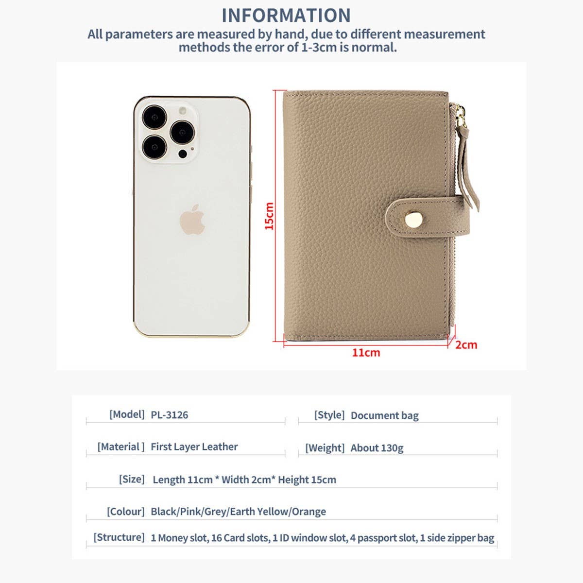 MULTIFUNCTIONAL LARGE CAPACITY SHORT LEATHER WALLET_CWAB3753