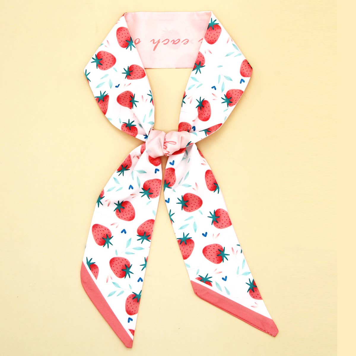 Floral Letter Twilly Scarf for Hair or Bag