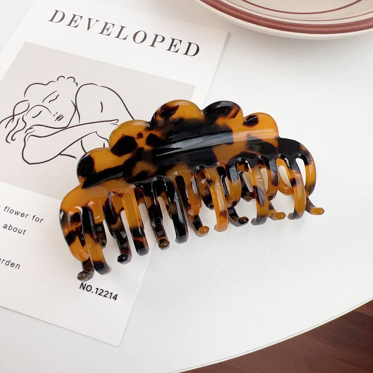 WAVE DOUBLE-ROW TEETH LADIES HAIRPIN_CWAHA1500