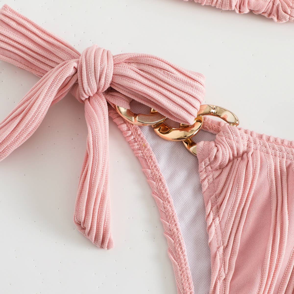 WOMEN SWIMSUIT METAL CHAIN BIKINI